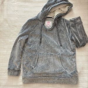 Cozy plush pullover jacket